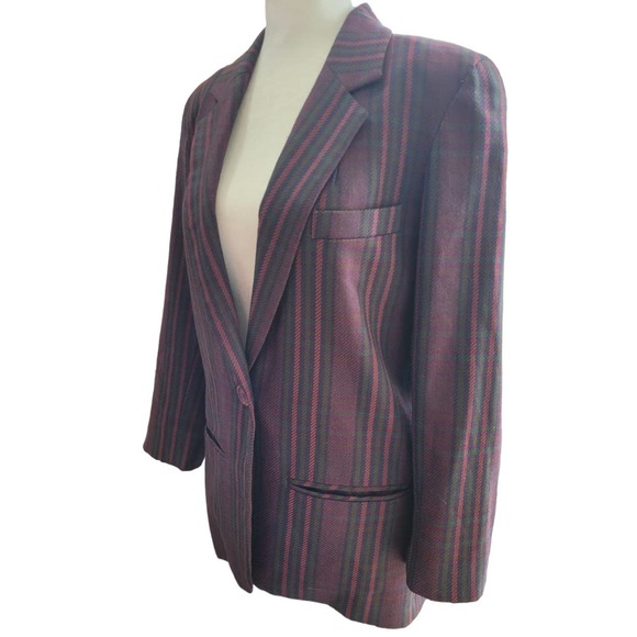Striped Women's Blazer - Picture 9 of 12